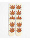 HUF Green Buddy Doodle Natural Crew Socks - Thumbnail image 2 of 2