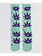 HUF Green Buddy Mint Crew Socks - Thumbnail image 2 of 2