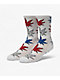 HUF Green Buddy Multi Color White Crew Socks - Thumbnail image 1 of 2