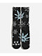 HUF Green Buddy Snowflakes Charcoal Crew Socks - Thumbnail image 2 of 2