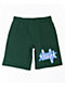 HUF Landmark Green Sweat Shorts - Thumbnail image 1 of 5