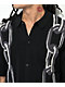 HUF Linked Black Knit Button Up Short Sleeve Sweater - Thumbnail image 3 of 3