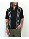 HUF Linked Black Knit Button Up Short Sleeve Sweater - Thumbnail image 1 of 3