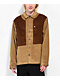 HUF Marina Box Corduroy Khaki Long Sleeve Button Up Shirt - Thumbnail image 1 of 3