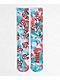 HUF Microdose Blue Tie Dye Crew Socks - Thumbnail image 2 of 2