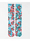 HUF Microdose Blue Tie Dye Crew Socks - Thumbnail image 1 of 2