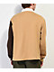 HUF Mixed Up Khaki & Brown Long Sleeve Polo Shirt - Thumbnail image 2 of 3