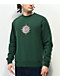 HUF New Sun sudadera verde de cuello redondo 