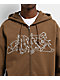 HUF Outline Brown Zip Hoodie - Thumbnail image 3 of 3