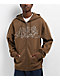 HUF Outline Brown Zip Hoodie - Thumbnail image 1 of 3