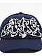 HUF Outlines Navy Snapback Hat - Thumbnail image 3 of 3
