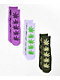 HUF Purple, White, & Green 3 Pack Crew Socks