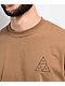 HUF Set Triple Triangle Brown Long Sleeve T-Shirt - Thumbnail image 3 of 3