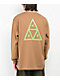 HUF Set Triple Triangle Camel & Green Long Sleeve T-Shirt - Thumbnail image 1 of 3
