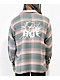 HUF Smash Camisa de franela rosa y verde