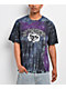 HUF Smoken Skulls Blue Tie Dye T-Shirt - Thumbnail image 1 of 3