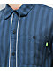 HUF Soho camisa de manga corta con rayas en azul marino.