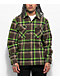 HUF Sorrento Brown & Green Plaid Flannel Shirt - Thumbnail image 1 of 3