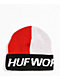 HUF Street Blocked gorra roja y blanca