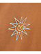 HUF Sun Guy Rubber Brown Crewneck Sweatshirt - Thumbnail image 2 of 2
