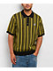 HUF Trace Stripe Moss Knit Polo Shirt - Thumbnail image 1 of 5