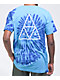 HUF Triple Triangle Blue Tie Dye T-Shirt - Thumbnail image 1 of 3