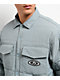 HUF Villard Steel Blue Quilted Shacket - Thumbnail image 3 of 5