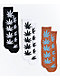 HUF Women's Plantlife Black, White, & Orange Crew Socks
