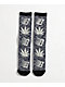 HUF x Bronze 56K Plantlife Marled Black Crew Socks - Thumbnail image 1 of 2