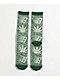 HUF x Bronze 56K Plantlife Marled Green Crew Socks - Thumbnail image 2 of 2