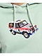 HUF x Land Cruiser Sahara Rally Mint Hoodie - Thumbnail image 3 of 4