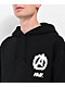 HUF x Marvel Avengers Cosmic Assemblage Black Hoodie - Thumbnail image 3 of 4