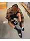 HUF x THRASHER Sandalias Deslizantes Negras
