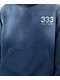 Half Evil Rhinestone Navy Wash Hoodie - Thumbnail image 4 of 5