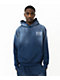 Half Evil Rhinestone Navy Wash Hoodie - Thumbnail image 2 of 5