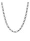 Half Hearted Byzantine 6mm Silver Chain Necklace - Thumbnail image 1 of 3