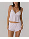 Happy Camp3r Penelope Ballet Garden Pink Crop Tank Top - Thumbnail image 1 of 3