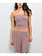 Happy Camp3r Quinn Milk & Mocha Stripe Tube Top - Thumbnail image 1 of 2