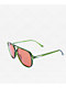 Happy Hour x Beagle-one-ism The Dukes Gloss Moss Green Sunglasses - Thumbnail image 1 of 2