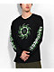 Hazheart Green Logo Black Long Sleeve T-Shirt - Thumbnail image 1 of 4