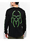 Hazheart Green Logo Black Long Sleeve T-Shirt - Thumbnail image 2 of 4