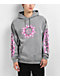 Hazheart Pink Flame Grey Hoodie - Thumbnail image 1 of 4