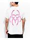 Hazheart Pink Flame White T-Shirt - Thumbnail image 2 of 3