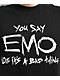 Hazheart x Emo Nite You Say Emo Black T-Shirt - Thumbnail image 2 of 3