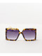 Heat Oversized Square Tortoise Sunglasses