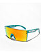 Heat Wave Lazer Face Bolt Smoker V2 Turquoise Sunglasses - Thumbnail image 1 of 2