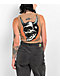 Hell & Company Braincase Brown Crop Tank Top - Thumbnail image 1 of 3