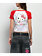 Hello Kitty® & Friends | A.LAB Hello Kitty Pink Ribbon White & Red Crop T-Shirt - Thumbnail image 2 of 6