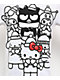 Hello Kitty® & Friends | A.LAB Puffer White Long Sleeve T-Shirt - Thumbnail image 3 of 5