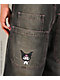 Hello Kitty® and Friends | A.LAB Kuromi™ Mega Black Wash Jeans - Thumbnail image 3 of 8